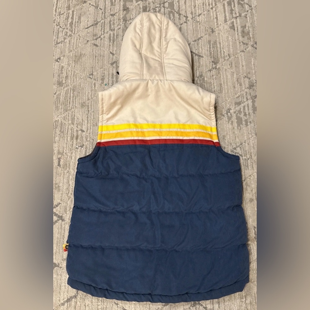 VTG Yo Colorado Epic Fader Puffer Vest Unisex SZ L Hooded - Picture 8 of 8
